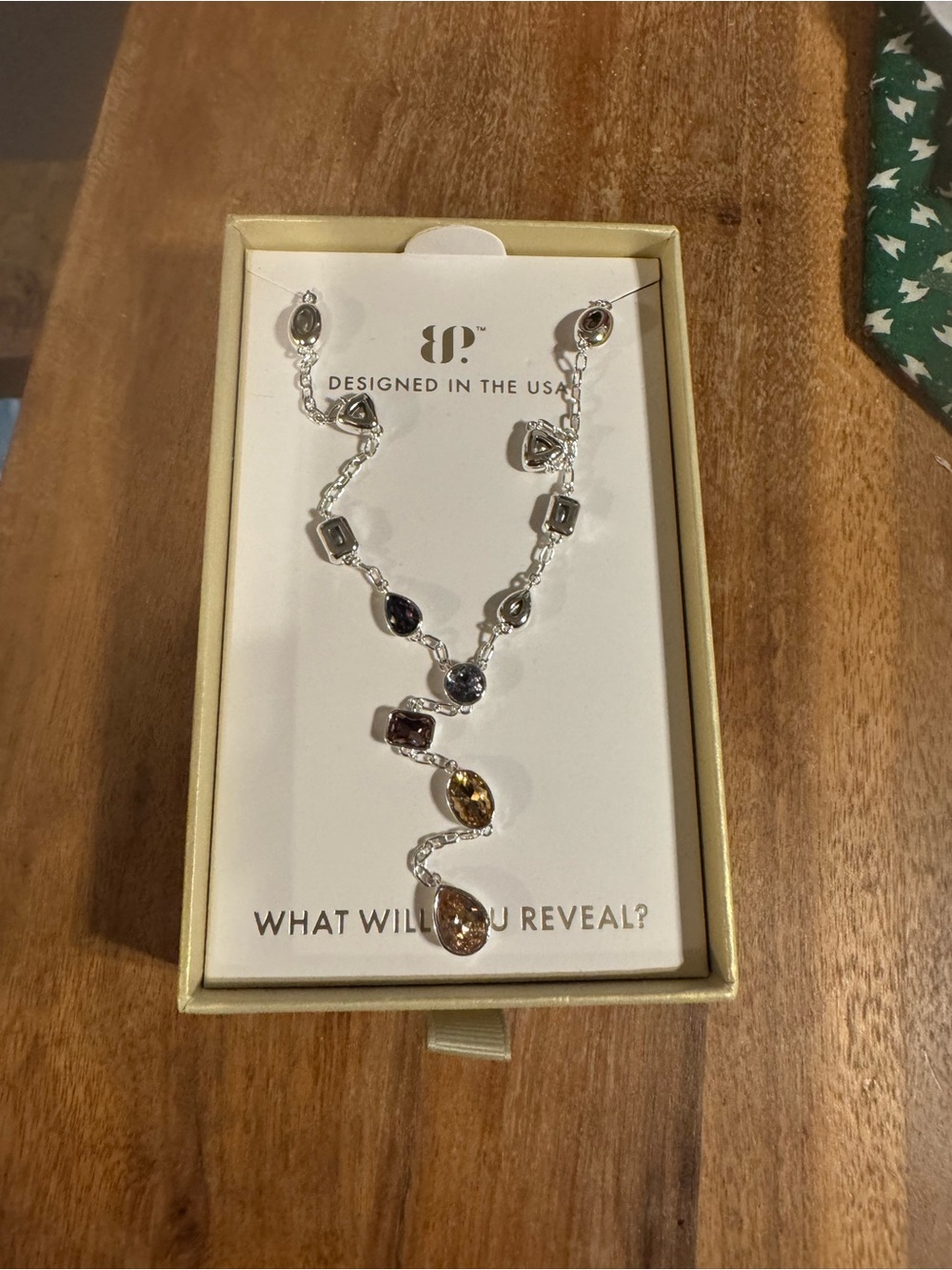 Designed in the USA Sterling Silver Multi-Gem Necklace in Mixed Colors